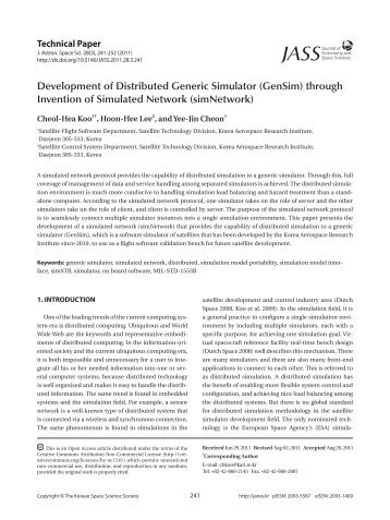 Development of Distributed Generic Simulator (GenSim) through ...