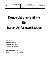 Konstruktionsrichtlinie für Stanz- Umformwerkzeuge - KRAH