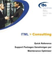 Quick Reference Support Packages Genehmigen per ... - ITML GmbH