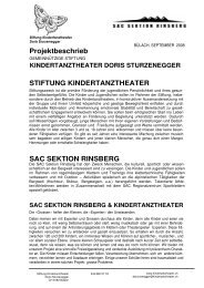 HORIZON Projektbeschrieb - Kindertanztheater