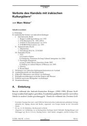 Verbote des Handels mit irakischen Kulturgütern (.pdf) - Lanter ...