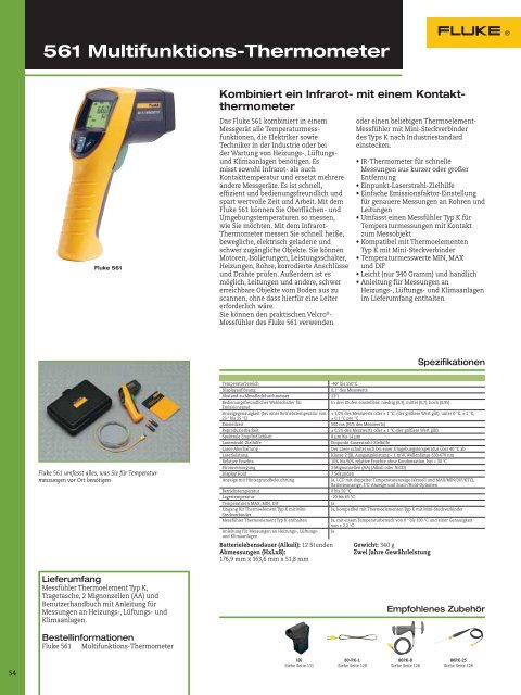 Fluke Umweltmesstechnik + Kalibratoren 2012 - Industrievertretung ...