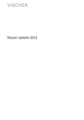 Steuer Update 2012 - Vischer