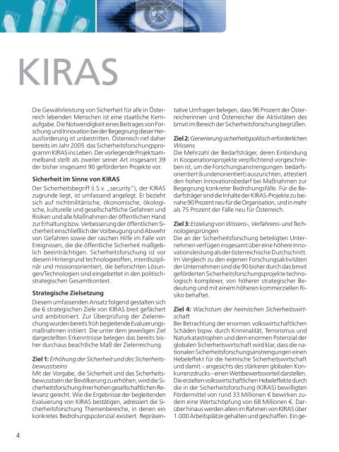 KIRAS Projekte 2009 - 2011