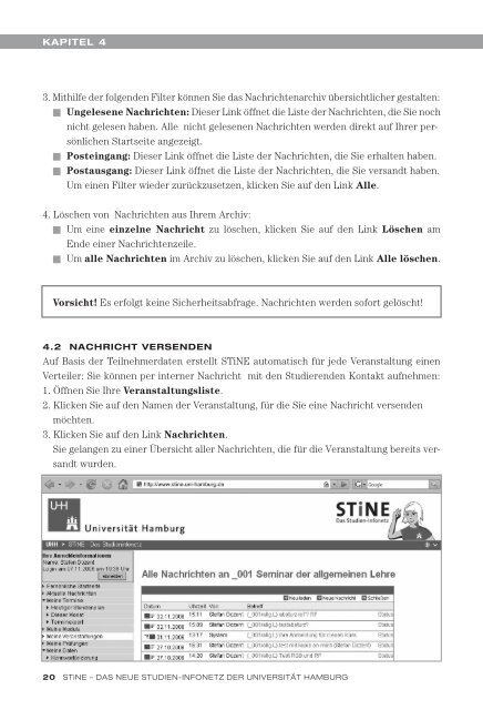 Informationen für Lehrende - STiNE - Universität Hamburg