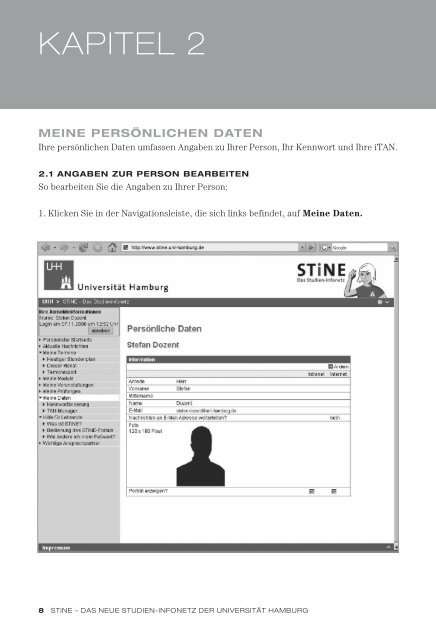 Informationen für Lehrende - STiNE - Universität Hamburg