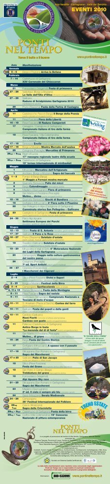 EVENTI 2010 - Turismo in Garfagnana e Media Valle del Serchio