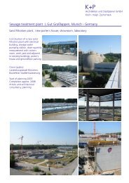 Sewage treatment plant I, Gut Großlappen, Munich ... - Koch + Partner
