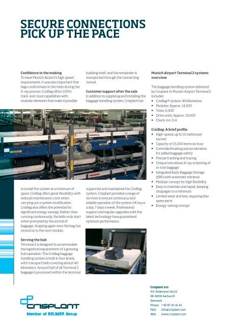 Crisplant Munich Airport Terminal 2 Case Study (PDF - Beumer.com