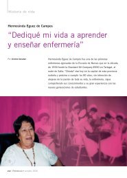 “Dediqué mi vida a aprender y enseñar enfermería”