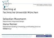 Teaching at Technische Universität München Sebastian Massmann ...