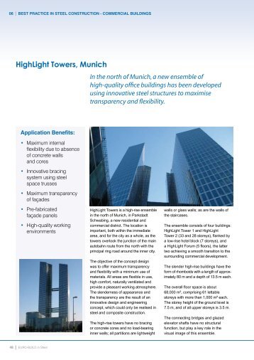 HighLight Towers, Munich - Infosteel