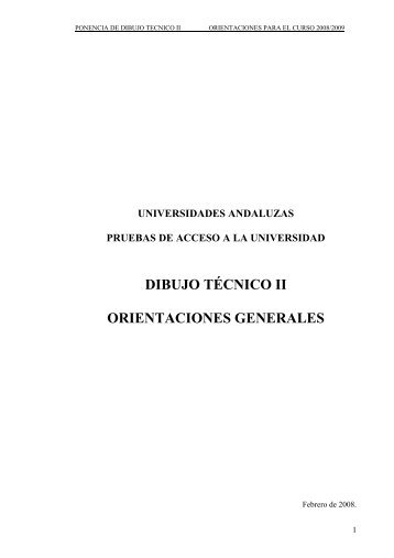 dibujo técnico ii orientaciones generales - Departamento de ...