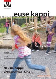 Neu im Kappi: Gruppe Eltern+Kind S.12 - euse-kappi.ch