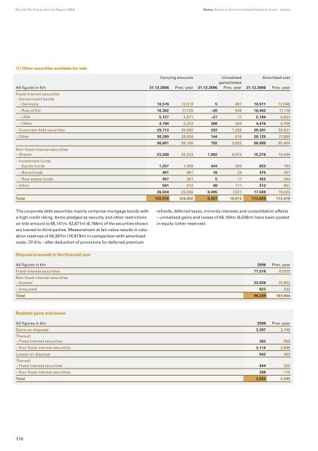 Munich Re Group Annual Report 2006 (PDF, 1.8