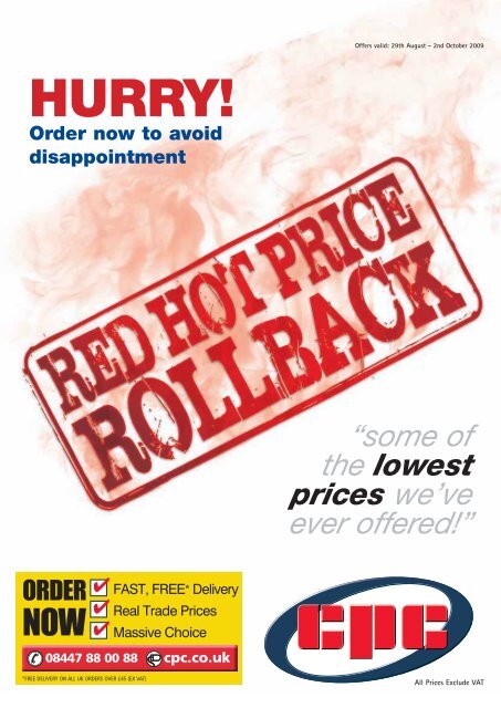 Red Hot Price Rollback - CPC