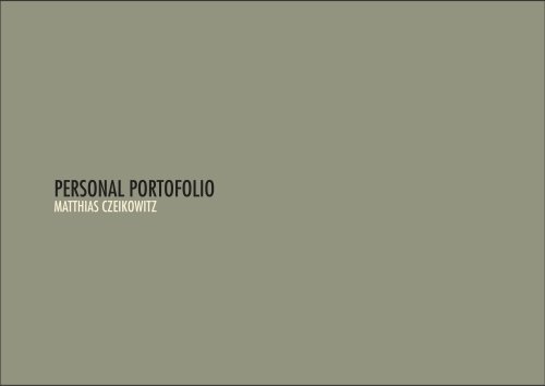 PERSONAL PORTOFOLIO - Mundus Novus Design