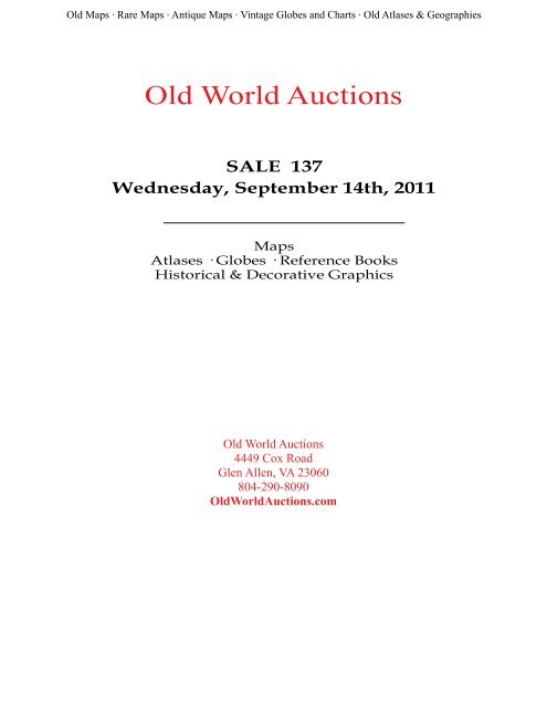 PDF catalog - Old World Auctions