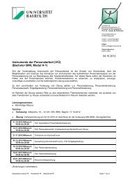 Instrumente der Personalarbeit (V/Ü) (Bachelor BWL Modul H-1)