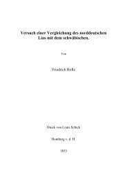 Versuch einer Vergleichung des norddeutschen ... - Friedrich Rolle