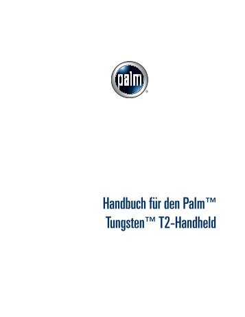 Handbuch für den Palm Tungsten T2-Handheld - HP webOS