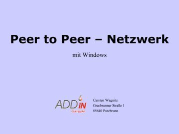 Peer to Peer â Netzwerk