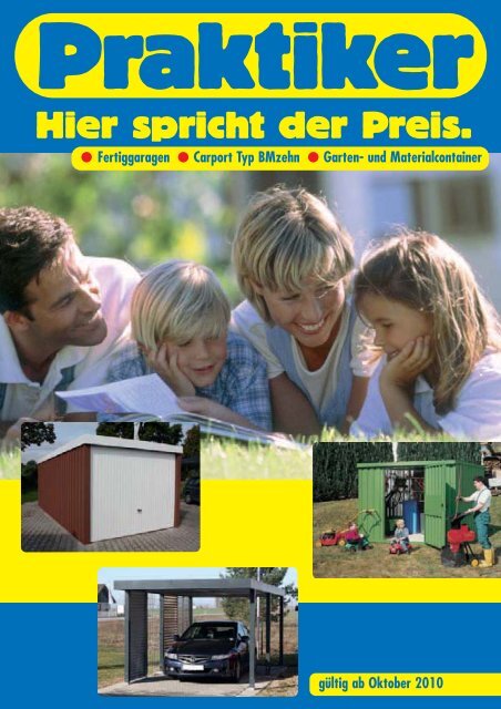 Fertiggaragen Carport Typ Bmzehn Garten Und Praktiker