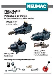PNEUMATIC MOTORS Piston-type air motors MPL-22/007 ... - neumac