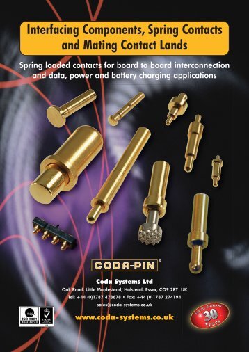 Interfacing Components, Spring Contacts and Mating Contact Lands