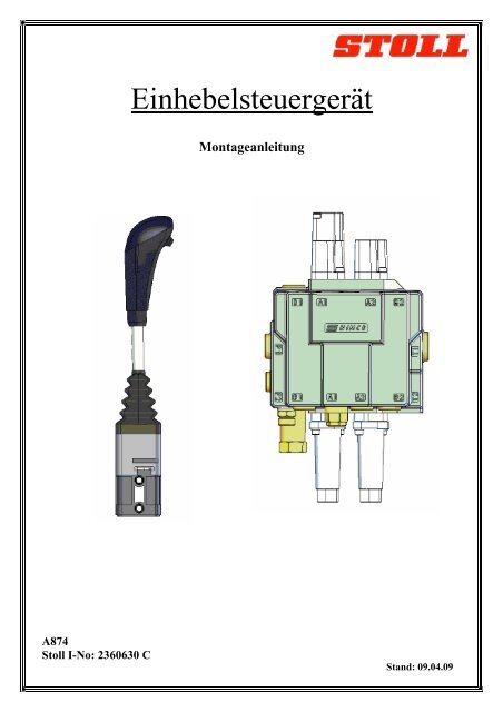 A0874-EHS Montageanleitung-Deutsch.pdf - Stoll