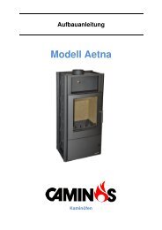 Aetna Montageanleitung - CAMINOS Kaminöfen