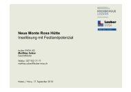 Neue Monte Rosa Hütte Insellösung mit Festlandpotenzial - Minergie