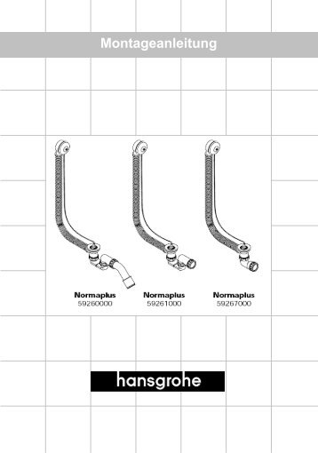 Deutsch Montageanleitung - Hansgrohe