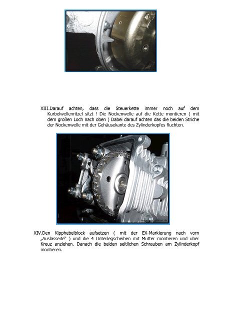 EINBAUANLEITUNG 80CCM ZYLINDERKIT 4-TAKT Als Einleitung ...