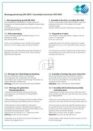 Montageanleitung DIN 3859 / Assembly Instruction DIN 3859