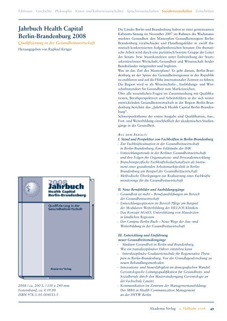 2. Halbjahr 2008 - Oldenbourg Verlag