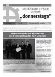 Staufermedaille und Ehrennadel des Gemeindetags für Karl Leibinger