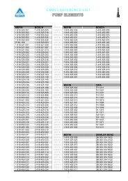 CROSS REFERENCE LIST - Teknik Dizel