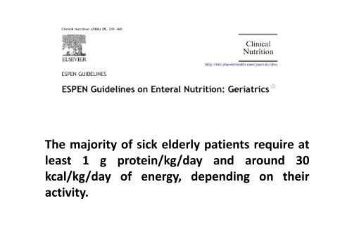 Anabolic resistance: a road map to malnutrition