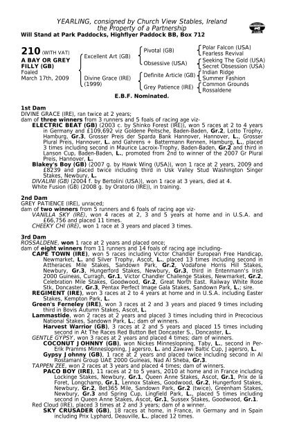 Tattersalls October Yearling Sale Book 1