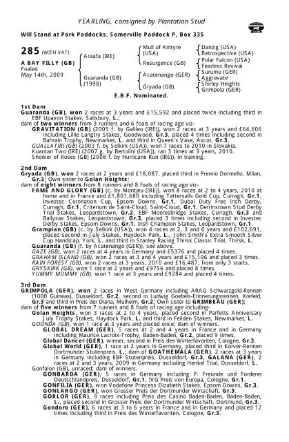 Tattersalls October Yearling Sale Book 1