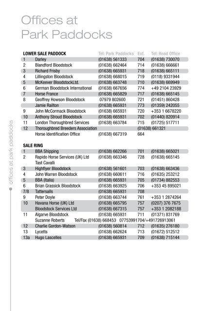 Tattersalls October Yearling Sale Book 1