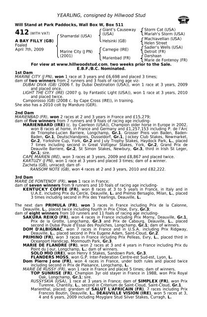 Tattersalls October Yearling Sale Book 1