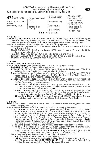 Tattersalls October Yearling Sale Book 1