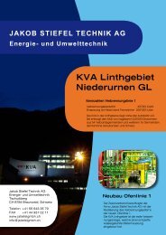 KVA Linthgebiet Niederurnen GL - Jakob Stiefel Gmbh Energie- und ...