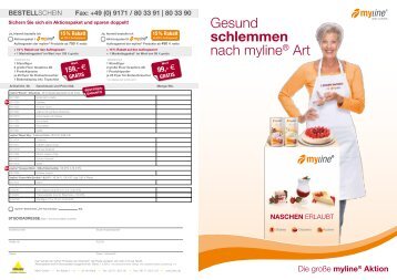 Gesund schlemmen nach myline® Art