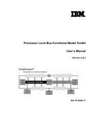 Processor Local Bus Functional Model Toolkit User's Manual