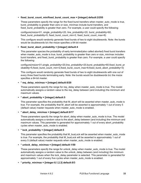 Processor Local Bus Functional Model Toolkit User's Manual