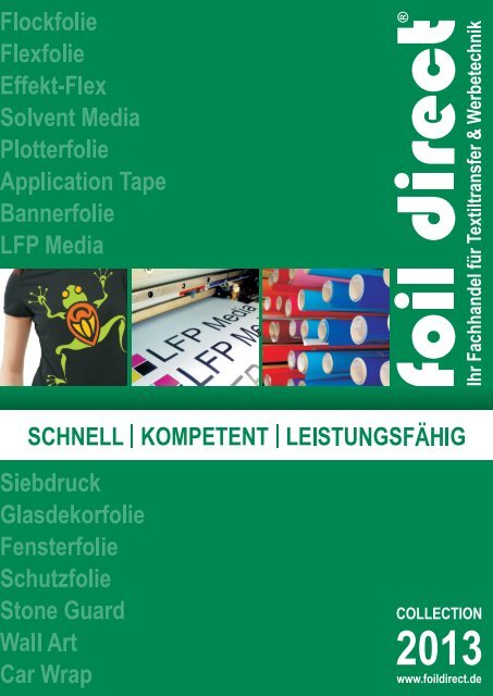 Neue Preisliste - foil direct® GmbH