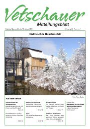 Mitteilungsblatt - Vetschau/Spreewald - Stadt mit Energie